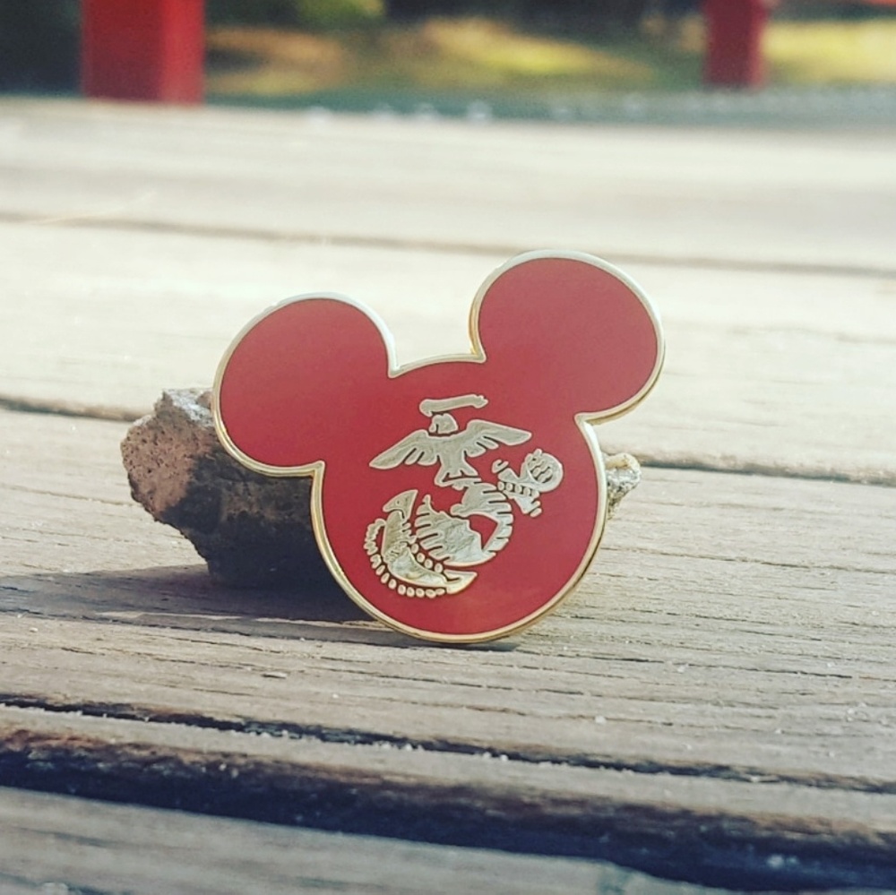 Military Mouse Marines Fantasy Pin